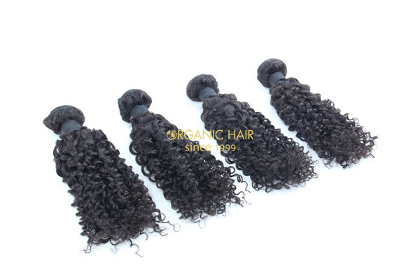 Wholesale afro kinky curly virgin human hair extensions